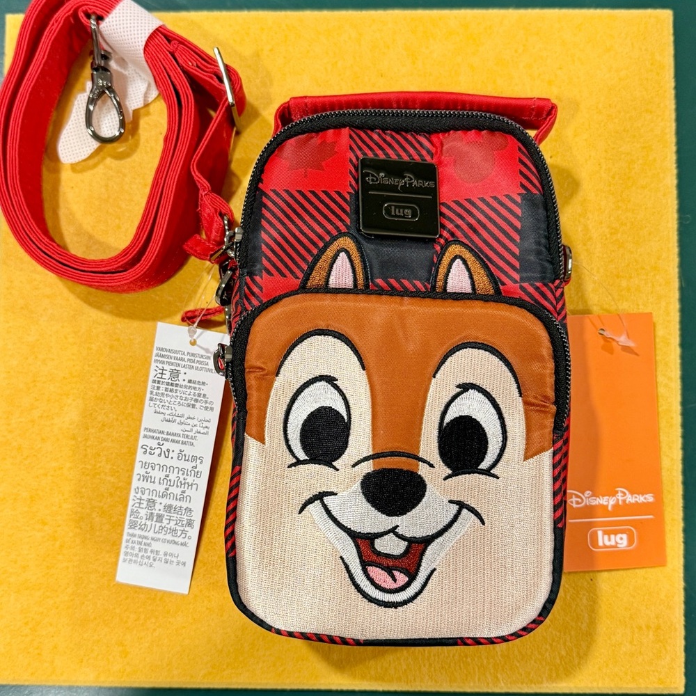 Walt Disney Parks Chip and Dale Lug Cross Body Bag